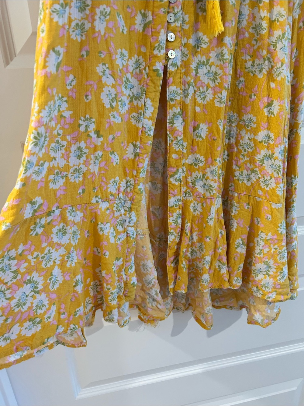 Rachel Zoe Yellow Floral Maxi Skirt - Picture 7 of 15